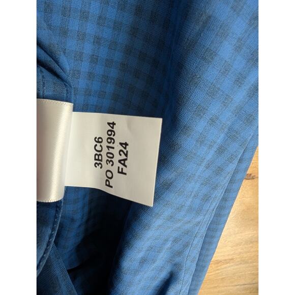Orvis Shirt Mens 2XL Blue Gingham Single Chest Pocket Long Sleeve Button Down - Picture 5 of 5